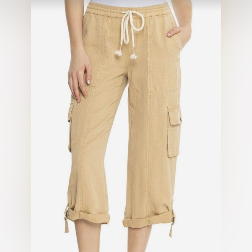 Nicole Miller New York linen blend high-rise pants.  NWT
